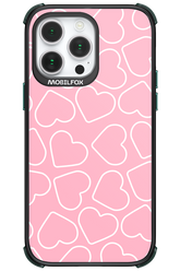 Line Heart Pink - Apple iPhone 14 Pro Max