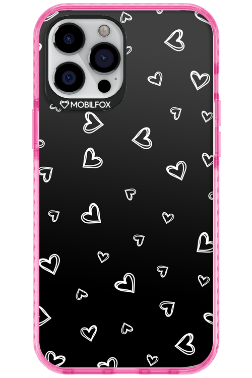 Monochrome Hearts 2.0 - Apple iPhone 12 Pro Max