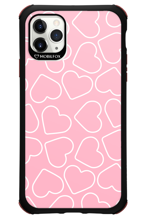 Line Heart Pink - Apple iPhone 11 Pro Max