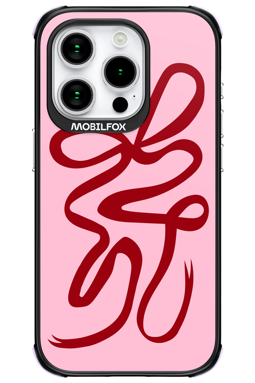 Burgundy Bow - Apple iPhone 15 Pro