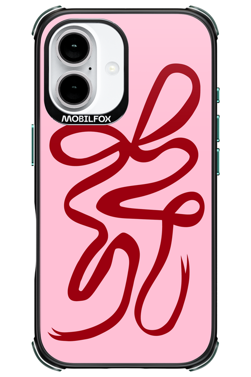 Burgundy Bow - Apple iPhone 16