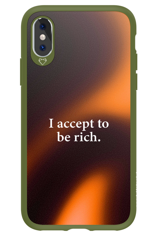 I accept to be rich - Apple iPhone X