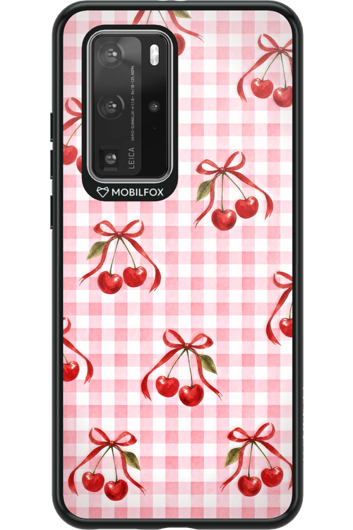 Pink Cherry Checked 2.0 - Huawei P40 Pro