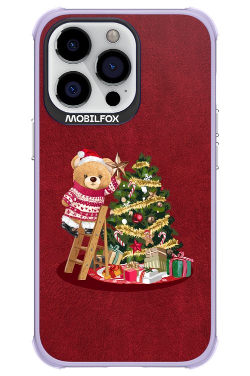 Christmas Bear (Burgundy) - Apple iPhone 13 Pro