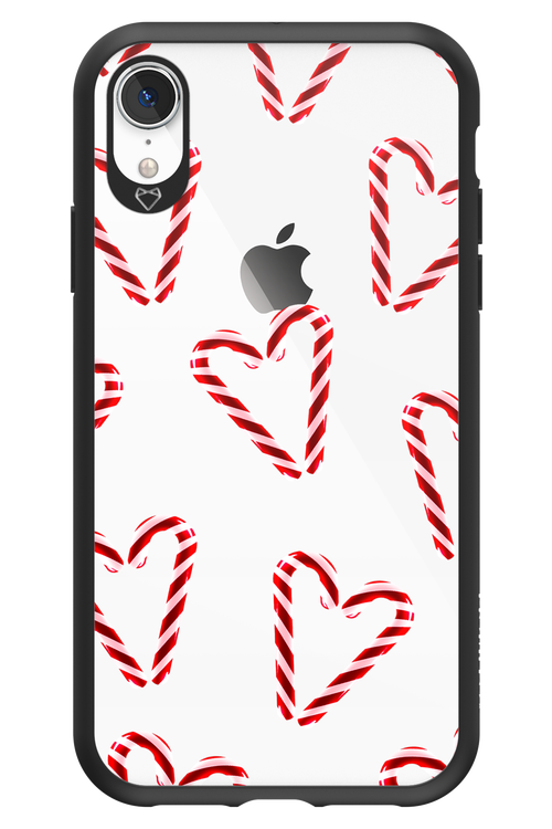 Candy Cane Hearts - Apple iPhone XR