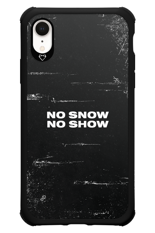 No snow, no show - Apple iPhone XR