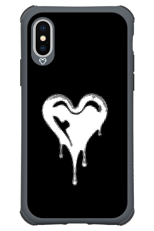 Heart Black - Apple iPhone XS