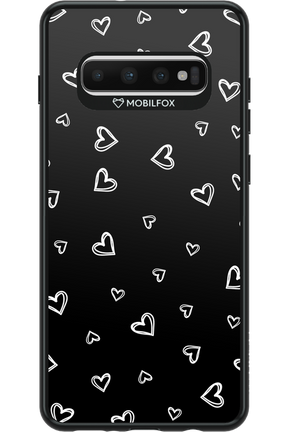 Monochrome Hearts 2.0 - Samsung Galaxy S10+