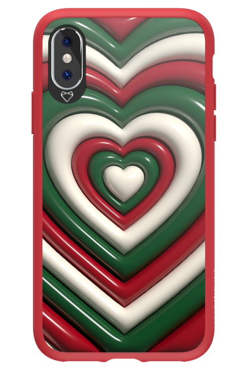 XMAS Hearts - Apple iPhone X