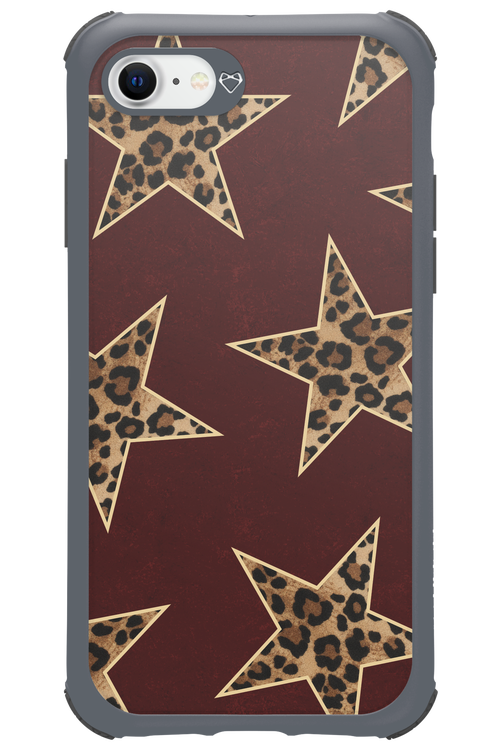 Wild Stars Burgundy - Apple iPhone 8