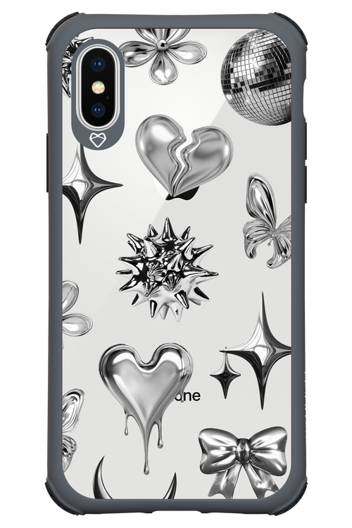 Silver Zone Transparent - Apple iPhone XS