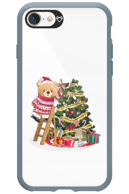 Christmas Bear (Transparent) - Apple iPhone SE 2020