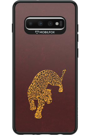 Burgundy Leopard - Samsung Galaxy S10+