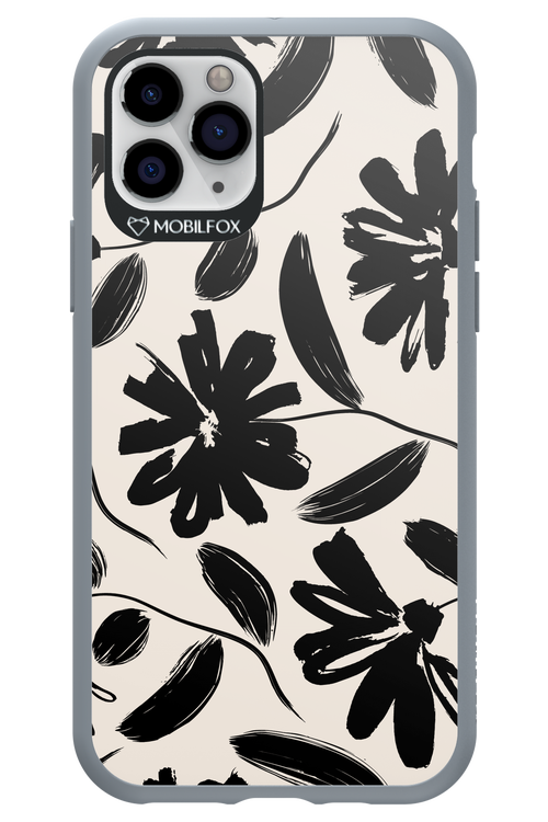 Monochrome Flowerss 2.0 - Apple iPhone 11 Pro