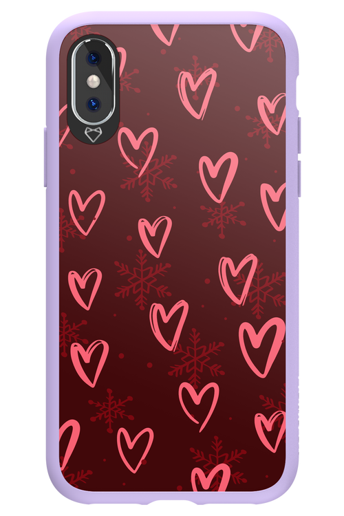 Christmas Hearts - Apple iPhone XS