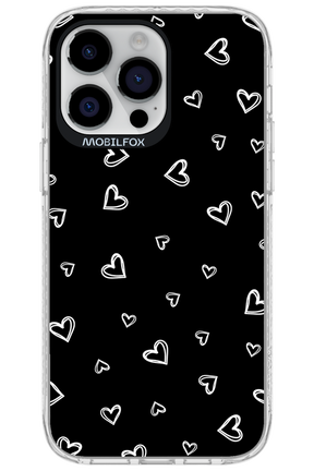 Monochrome Hearts 2.0 - Apple iPhone 14 Pro Max