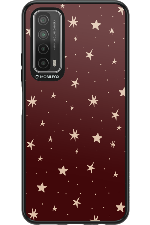 Burgundy Stars - Huawei P Smart 2021