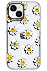 Smiley Flowers Transparent - Apple iPhone 15