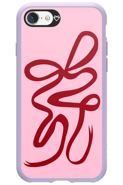 Burgundy Bow - Apple iPhone SE 2022