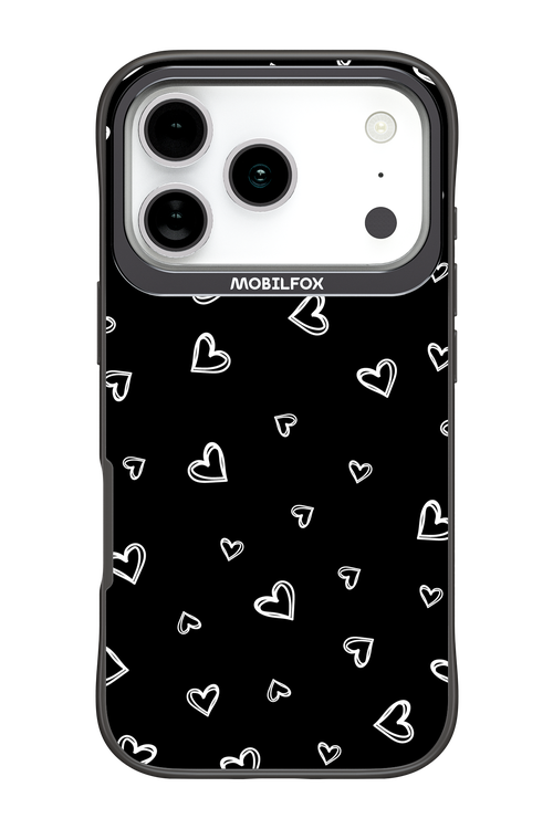 Monochrome Hearts 2.0 - Apple iPhone 17 Pro