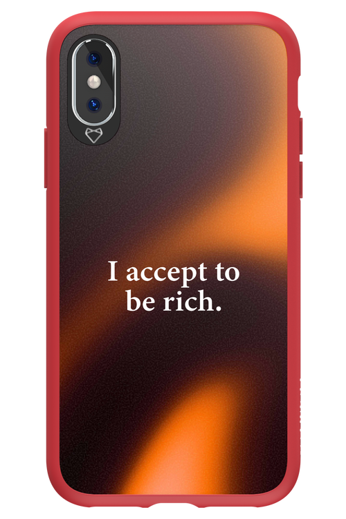 I accept to be rich - Apple iPhone X