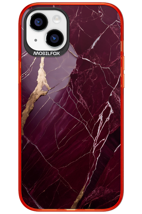 Burgundy Marble 2.0 - Apple iPhone 15 Plus