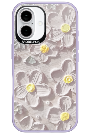 White Flowers - Apple iPhone 16