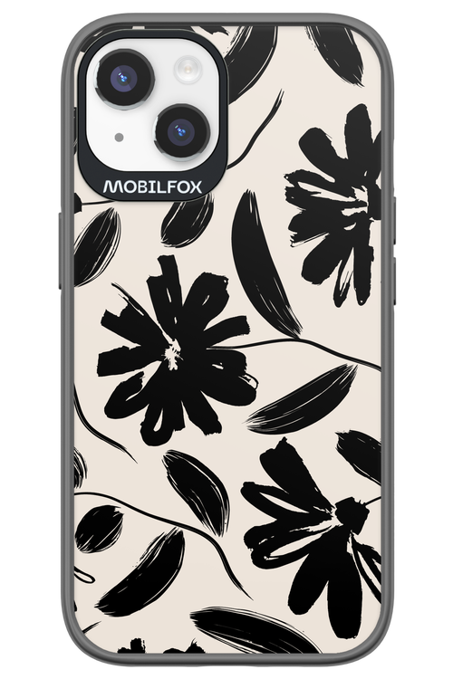 Monochrome Flowerss 2.0 - Apple iPhone 14
