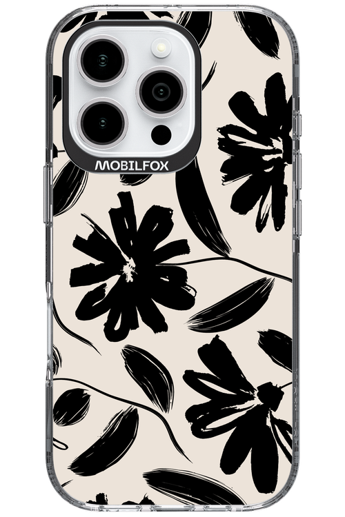 Monochrome Flowerss 2.0 - Apple iPhone 16 Pro