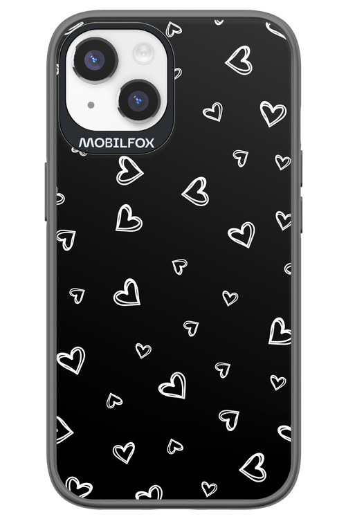 Monochrome Hearts 2.0 - Apple iPhone 14