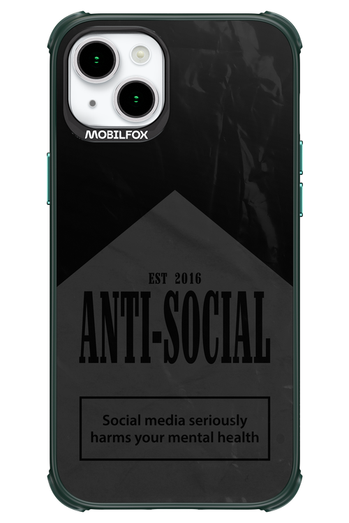 ANTI-SOCIAL (BLVCK) 2.0 - Apple iPhone 15 Plus