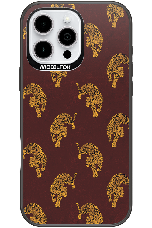 Burgundy Leopard Pattern - Apple iPhone 16 Pro Max