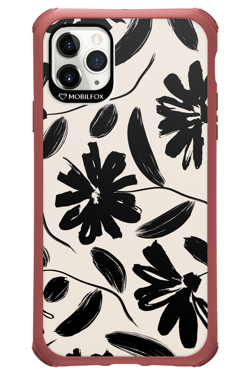 Monochrome Flowerss - Apple iPhone 11 Pro Max