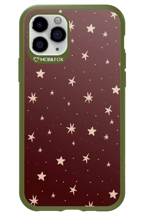 Burgundy Stars - Apple iPhone 11 Pro