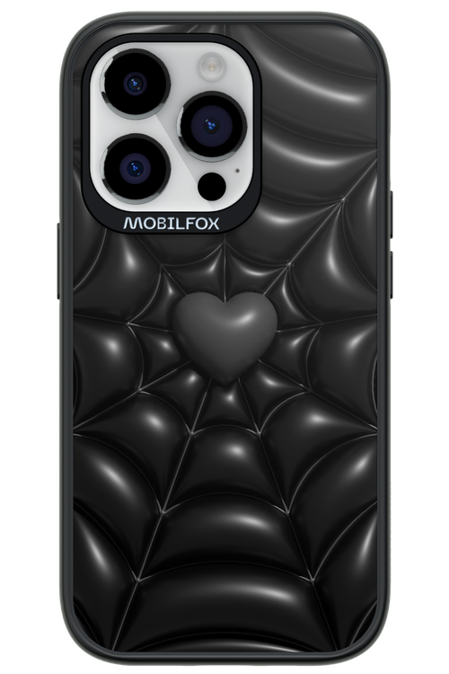 Black Spider Heart - Apple iPhone 14 Pro