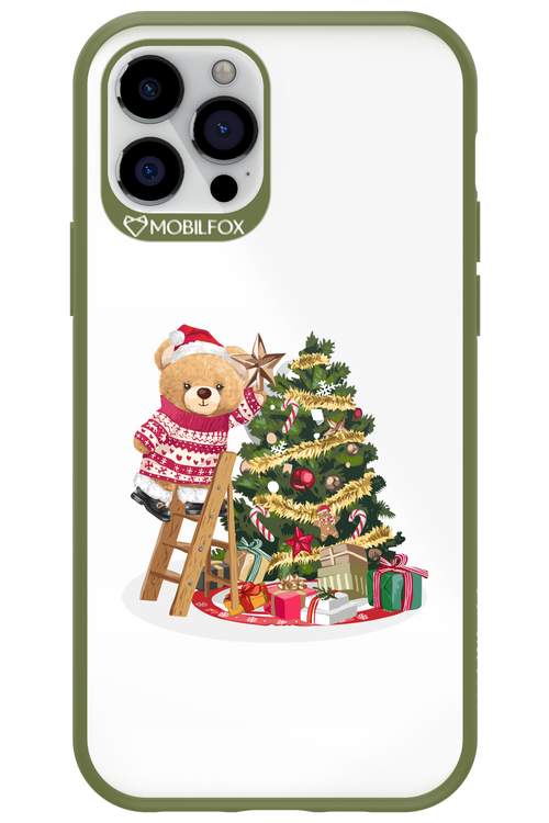 Christmas Bear (Transparent) - Apple iPhone 12 Pro
