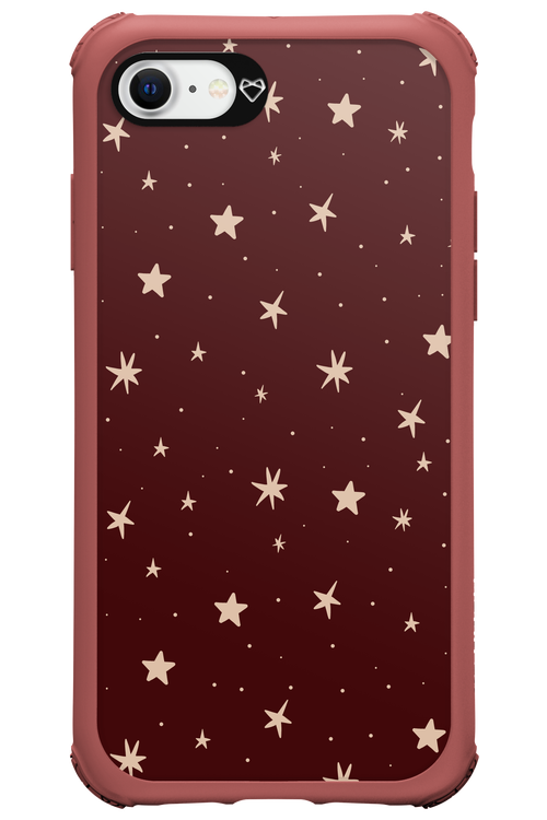 Burgundy Stars - Apple iPhone SE 2022