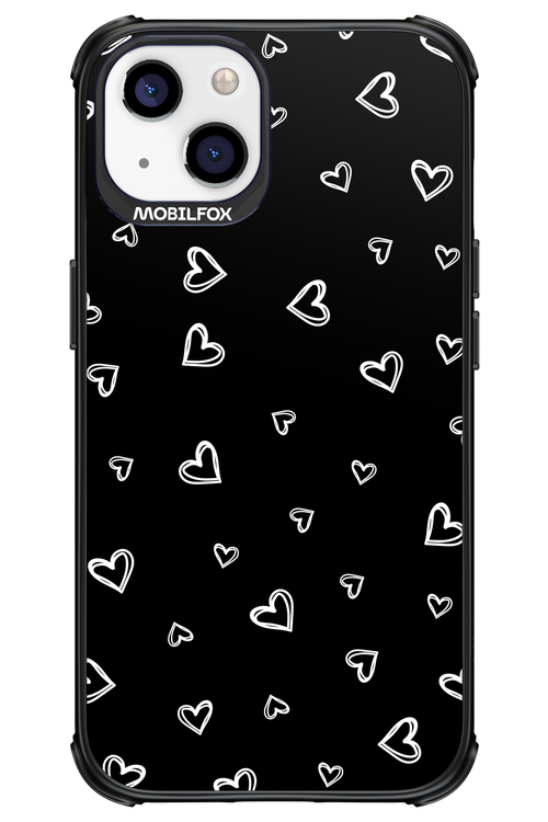 Monochrome Hearts 2.0 - Apple iPhone 13