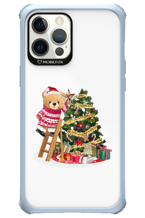 Christmas Bear (Transparent) - Apple iPhone 12 Pro Max