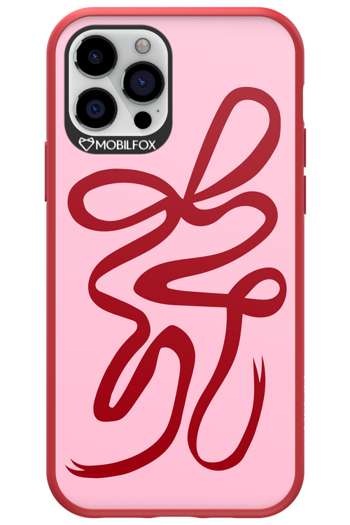 Burgundy Bow - Apple iPhone 12 Pro