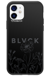 Black Flowers - Apple iPhone 12