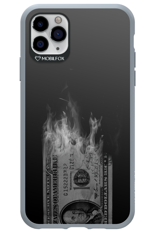 Money Burn B&W - Apple iPhone 11 Pro Max