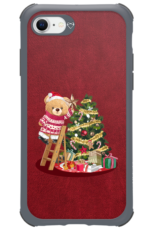 Christmas Bear (Burgundy) - Apple iPhone 8