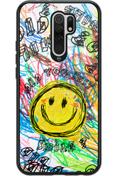 Crayon Smiley Colorful - Xiaomi Redmi 9