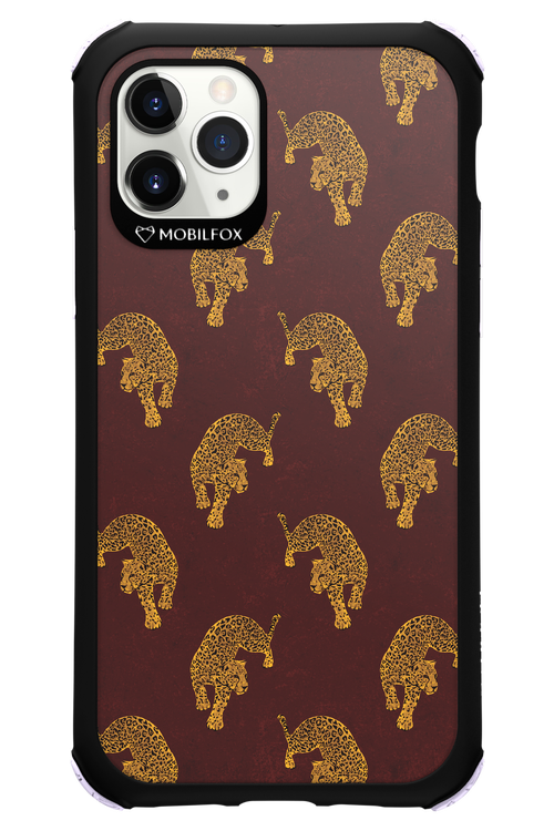 Burgundy Leopard Pattern - Apple iPhone 11 Pro