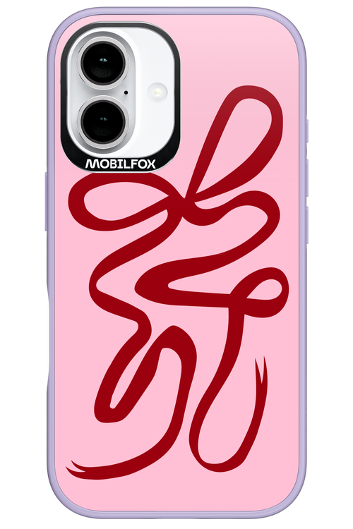 Burgundy Bow - Apple iPhone 16