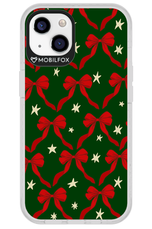 Bow & Stars (Green) - Apple iPhone 13