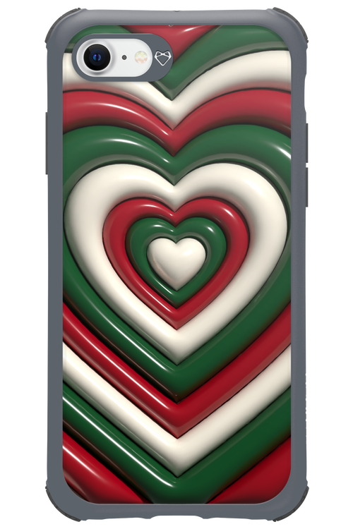 XMAS Hearts - Apple iPhone 8