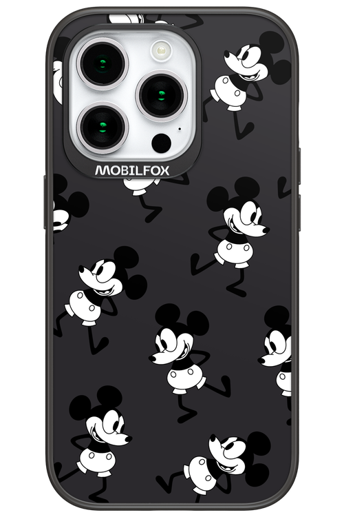 Iconic Mouse (antracite pattern) - Apple iPhone 15 Pro