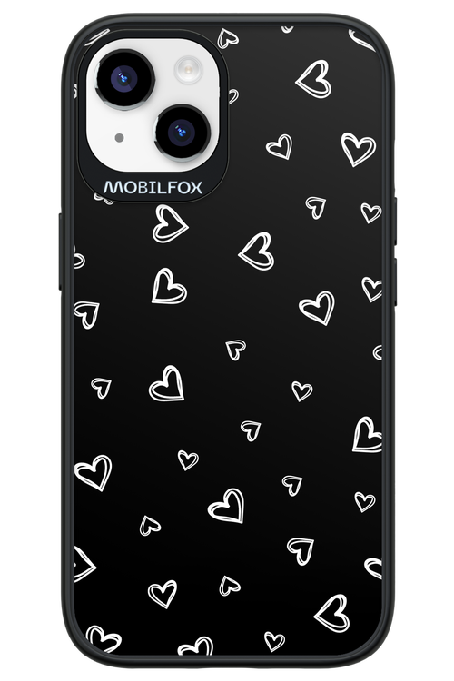 Monochrome Hearts 2.0 - Apple iPhone 14